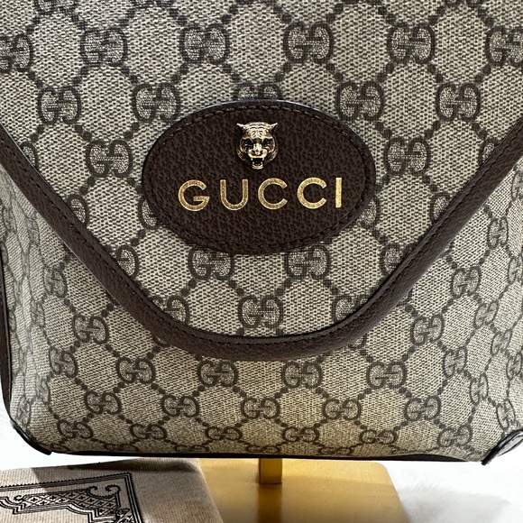 Gucci Neo Vintage Envelope Messenger GG Coated Canvas Medium   Authentic - Picture 3 of 14
